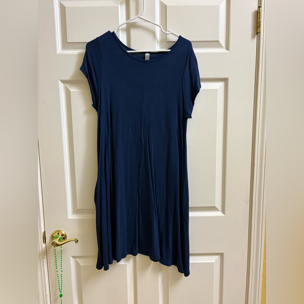 Navy Blue Casual Dress